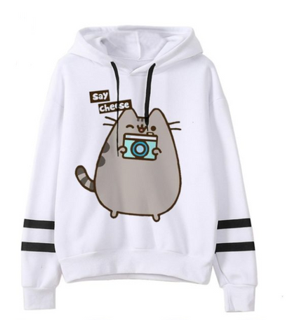 style: J, Size: XL - Fleece Hoodie Loose Casual Hoodie