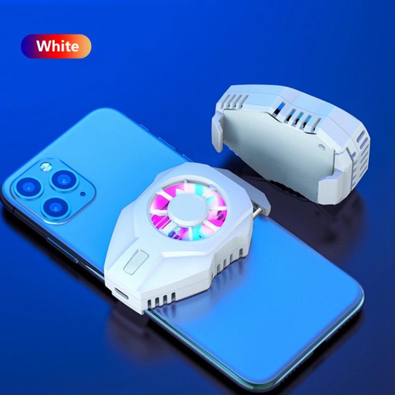 Color: White - Mini mobile phone cooler