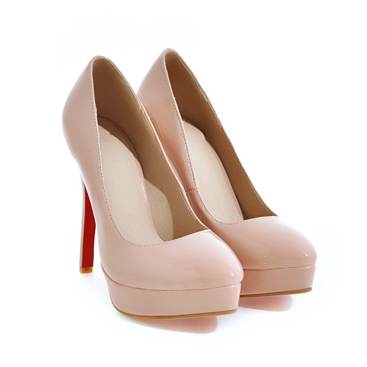 Color: Apricot, Size: 38 - Super high heel stiletto high heels