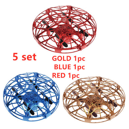 Color: 5 juegos - Flying Helicopter Mini Drone UFO RC Drone Infrared Induction Aircraft