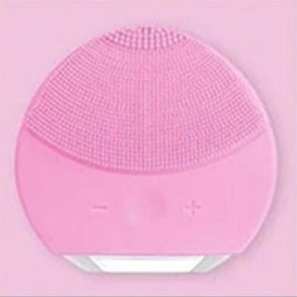 Color: Pink - Electric Facial Cleanser, Facial Cleansing Brush, Pore Cleaner, Rechargeable Silicone Facial Cleanser, Electric Facial Cleansing Brush, Beauty Instrument