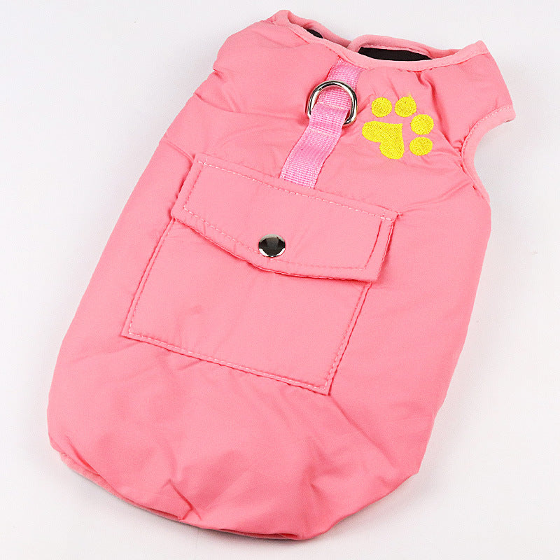 Color: Pink, Size: XS - Medium and large dog padded vest