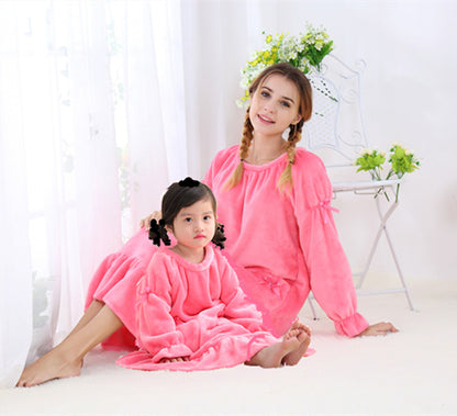 Color: Pink, Size: XXL - Palace princess nightgown