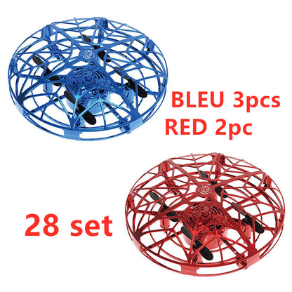 Color: 28 set - Flying Helicopter Mini Drone UFO RC Drone Infraed Induction Aircraft