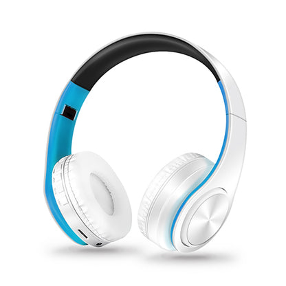 Color: BlueWhite - Headset game music wireless bluetooth headset