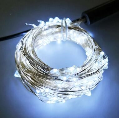 Color: Cold white, Style: US - Copper wire string lights