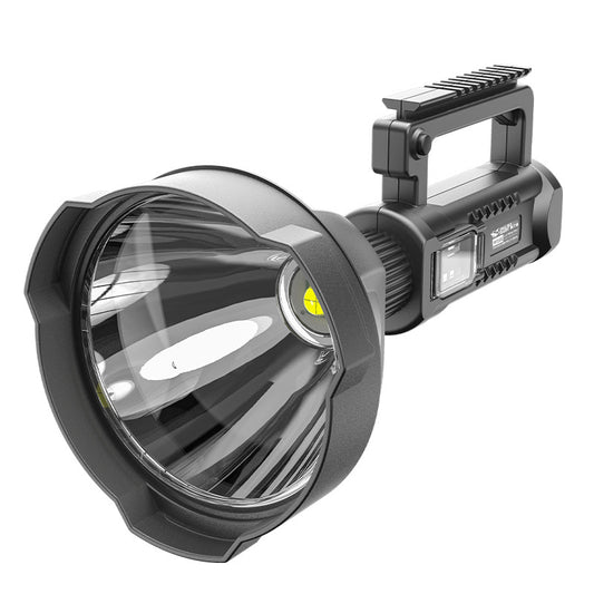 Color: Black, Style: W590 P70-USB, Model:  - Camping rechargeable led searchlight