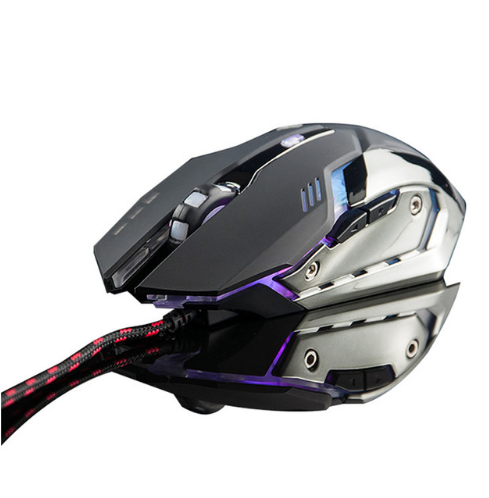 style: B - Silent mute computer notebook wired gaming mouse