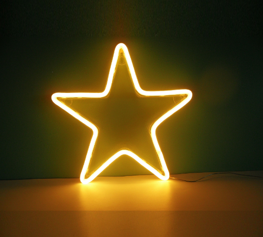 style: F star small - Led neon lights hanging wall decorative lights opening neon lights