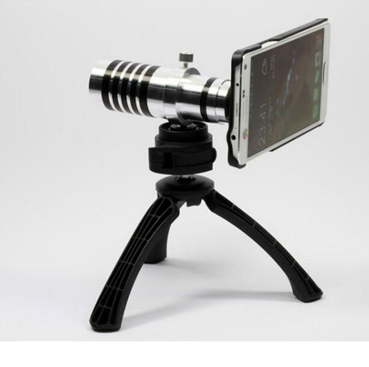 Style: B - Compatible with Apple, Portable and adjustable Tripod Stand Holder for , Cellphone and Camera (black)