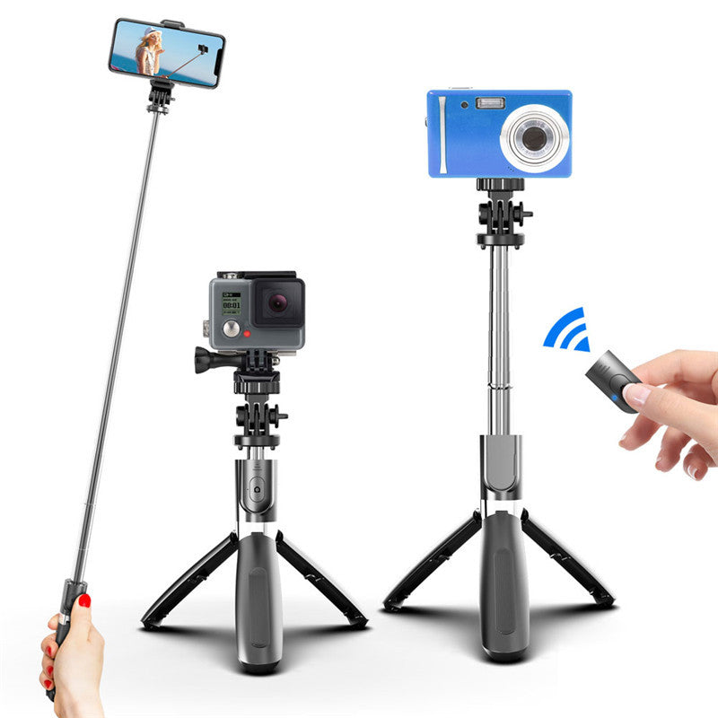 Compatible with Apple, Bluetooth selfie stick mini remote control high-end tripod