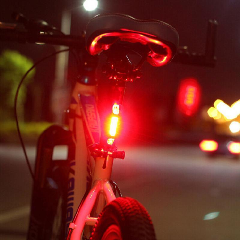 Color: OPP bagged RED WHI light - Bike Bicycle light LED Taillight