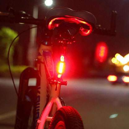 Color: OPP bagged RED WHI light - Bike Bicycle light LED Taillight