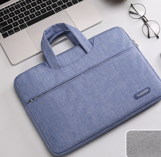 Color: Blue, Size: 14 inch - Laptop bag female 15.6-inch male