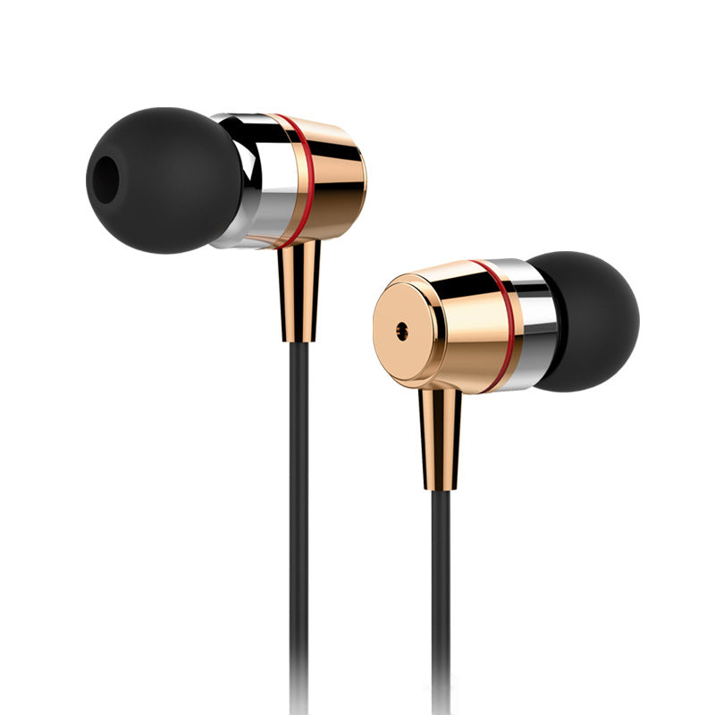 The metal In-Ear Earphones computer and mobile phone headset earplugs subwoofer gift wholesale manufacturers hot models