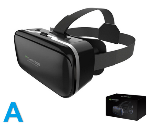 style: A - Original VR Shinecon  Gafas De Realidad Virtual 120 Fov 3D Gafas Google Carton Con Auriculares Estereo Caja Para Smartphone