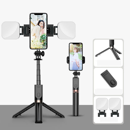 style: E, power: USB - New Aluminum Alloy Wireless Bluetooth Camera Photography Folding Selfie Stick