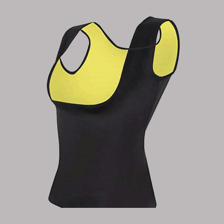 Color: Black, Size: M - Abdomen fat burning vest