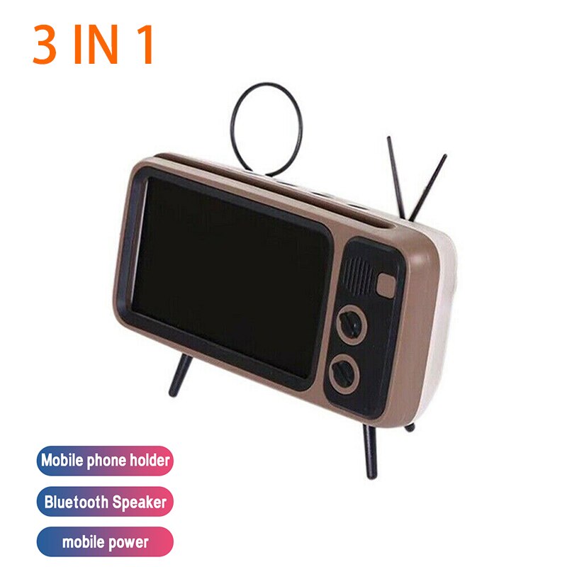 Retro TV Bluetooth Speaker Phone Holder