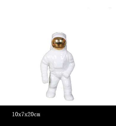 Color: White, Size: S - Astronaut Vase