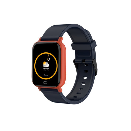 Color: NARANJA-NEGRO - Rastreador y monitor de reloj inteligente multifunción Smart Fit