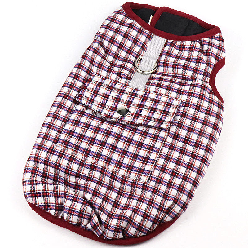 Color: Red box, Size: S - Medium and large dog padded vest