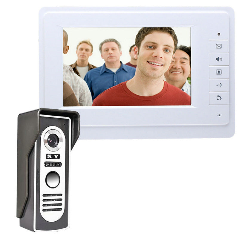 ENNIO 7 Inch Color Video Intercom Doorbell Night Vision Rainproof