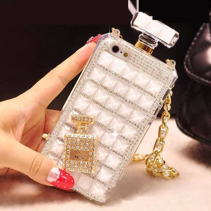 Color: White, Model: Iphone11 - Luxury Diamond Case TPU Rhinestone Bling Cover Coque