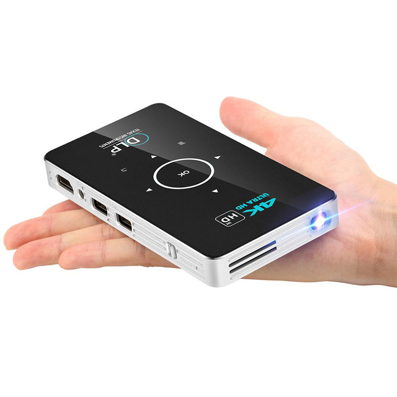 Amazing Mini DLP 4K Pocket Projector with Android - DIY Projector Screen