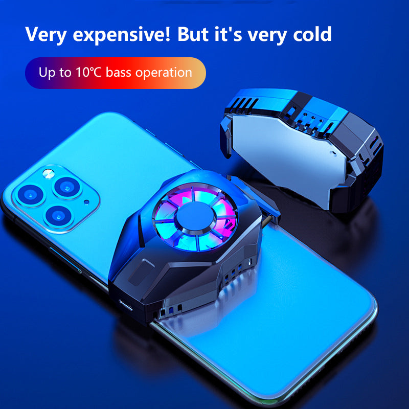 Color: Black - Mini mobile phone cooler