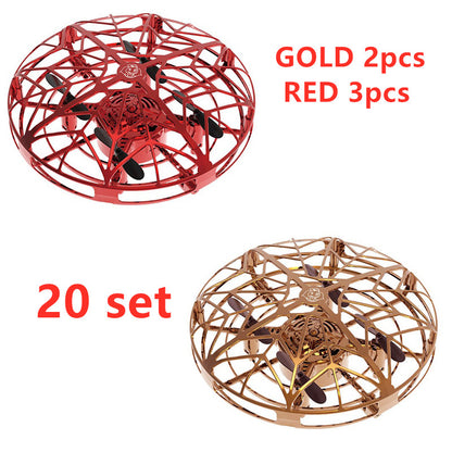 Color: 20 set - Flying Helicopter Mini Drone UFO RC Drone Infraed Induction Aircraft