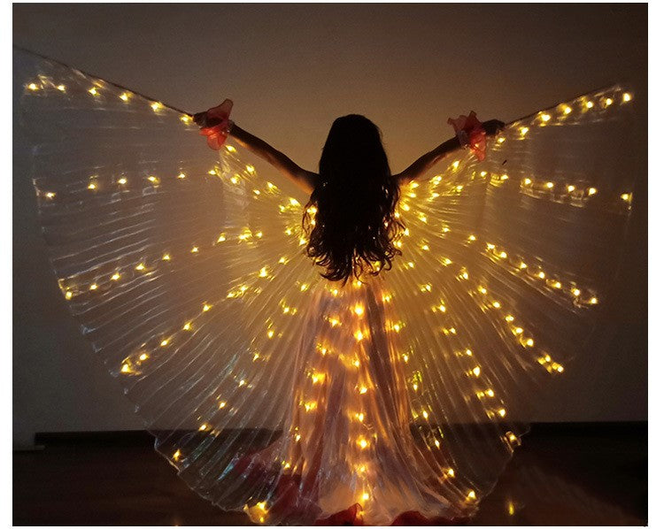 Color: Yellow - Children's LED light wings