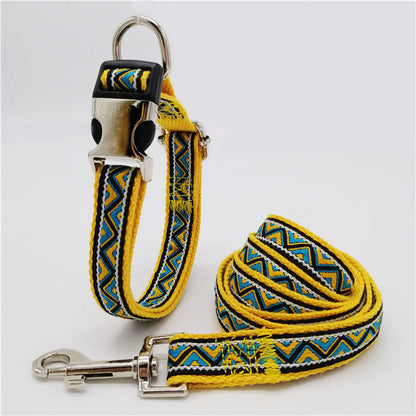 Color: Yellow, Size: M - Pet collar