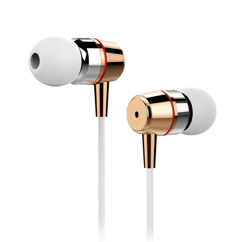 The metal In-Ear Earphones computer and mobile phone headset earplugs subwoofer gift wholesale manufacturers hot models