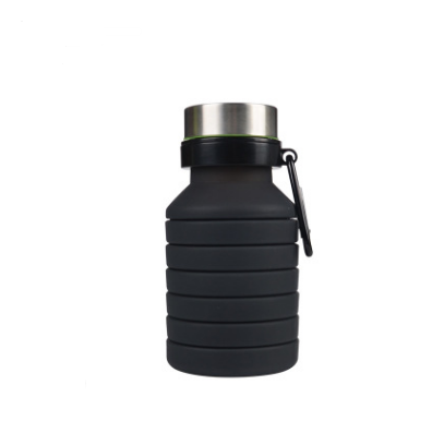 Large capacity 550ml outdoor sports bottle Mountaineering travel portable silicone folding cup