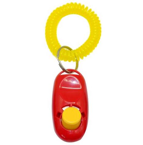 Dog Clicker Training Trainer With Key Ring And Wrist Strap In 7 Colors