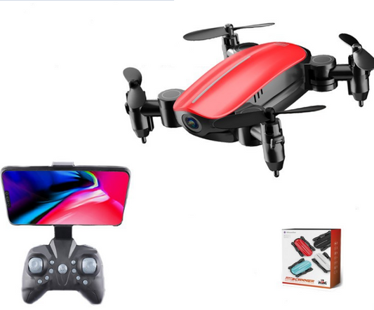 Color: Rojo, Modelo: 1080p wifi - Teeggi T10 Mini Drone con cámara WiFi plegable FPV RC Quadcopter Modo sin cabeza Altitude Hold VS S9 Micro Pocket Selfie Dron