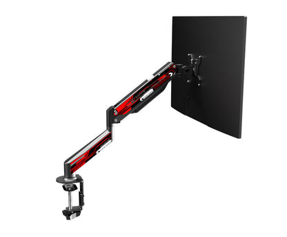 Color: Red and black sticker plus mon - Stand Computer Screen Shelf Rotating Lifting Telescopic Raising Racking Base