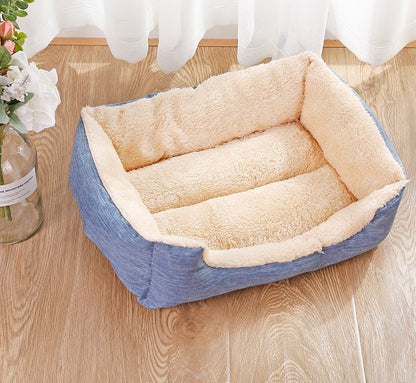 Color: Charm blue, Size: S - Four seasons universal pet mat kennel