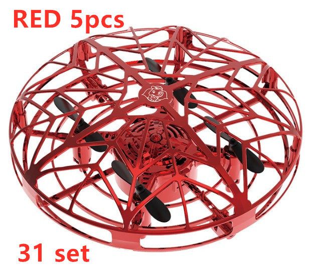 Color: 31 set - Flying Helicopter Mini Drone UFO RC Drone Infraed Induction Aircraft