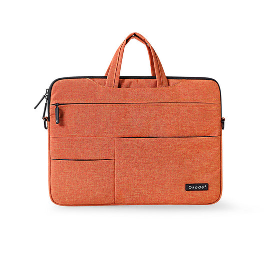 Color: Orange, Size: 13inch - Okade Super Thin Waterproof And Shockproof 11 13 15 InchMacbook Pro Air Single Shoulder Bag