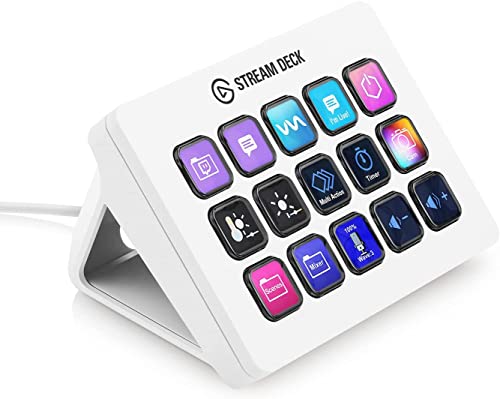 Elgato Stream Deck Classic - Live production controller with 15 customizable LCD keys and adjustable stand, trigger actions in OBS Studio, Streamlabs, Twitch, YouTube and more, works with PC/Mac