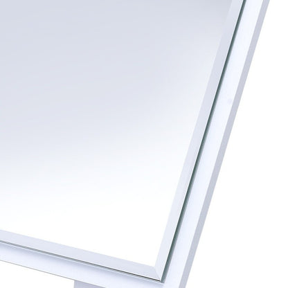 Pretty White Square Make Up Vanity Mirror