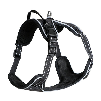 Color: black, Specification (length * Width): XL - The dog straps