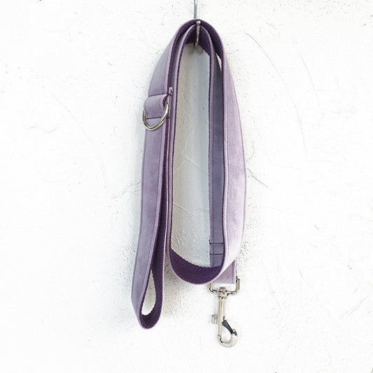 Color: Light purple Leash, Size: S - MUTTCO drawstring traction belt set