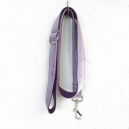 Color: Light purple Leash, Size: S - MUTTCO drawstring traction belt set