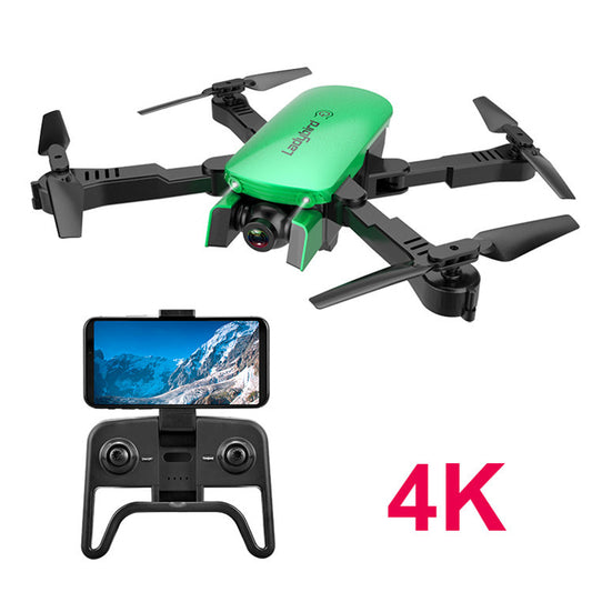 Color: 4K green - Drone folding professional HD 4K aerial four-axis aircraft