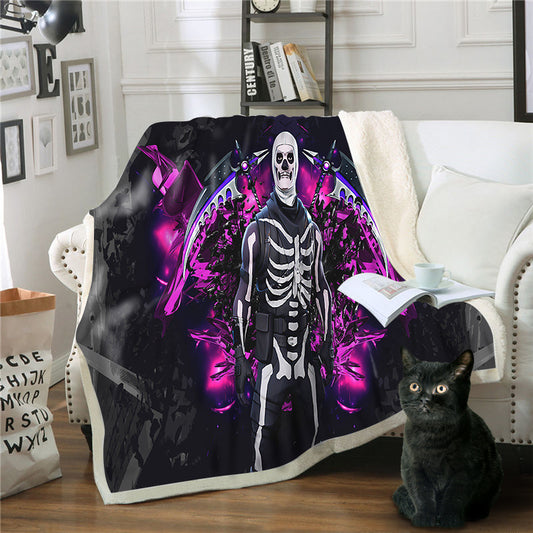 Color: D, Size: 150X130cm - 3D printing series multi-purpose blanket