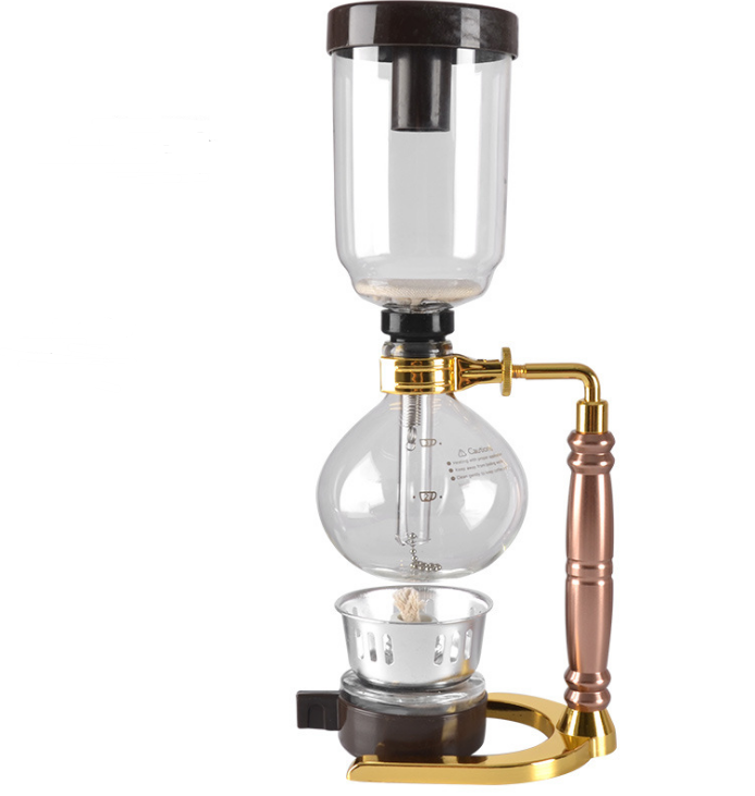 Color: Gold - Siphon Coffee Maker Tea Pot Vacuum Coffeemaker Glass Machine