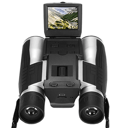 Color: Black - 12x32 Digital Camera Binoculars